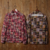 GOODENOUGH-MADRAS PATCH WORK REGULAR SHIRTS