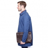 hobo-Shade Leather Clutch Bag