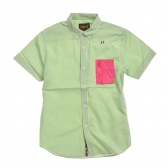 HABANOS-M-POCKET GINGHAM B.D S:SL SHIRTS
