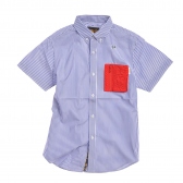 HABANOS-M-POCKET STRIPE B.D S:SL SHIRTS