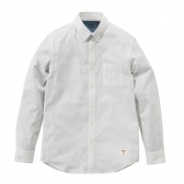 Mr.GENTLEMAN-OXFORD B.D SHIRTS -WHITE