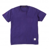 Mr.GENTLEMAN-SOUVENIR POCKET TEE - PURPLE