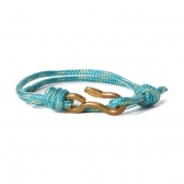 hobo-Nylon Cord Bracelet with Brass Hook