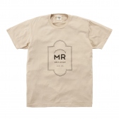 Mr.GENTLEMAN-PRINTED TEE「MR」-BEIGE