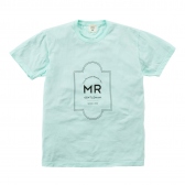 Mr.GENTLEMAN-PRINTED TEE「MR」-MINT