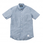 Mr.GENTLEMAN-S:S OXFORD B.D SHIRTS -BLUE