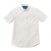 Mr.GENTLEMAN-S:S OXFORD B.D SHIRTS -WHITE