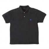 Mr.GENTLEMAN-SOUVENIR POLO SHIRTS - BLACK
