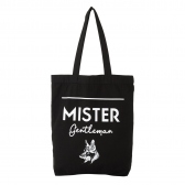 Mr.GENTLEMAN-MR TOTE BAG - BLACK