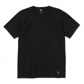 BEDWIN-S:S C-NECK POCKET T 「SADIK」 - BLACK