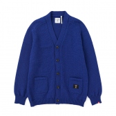 BEDWIN-LETTERED KNIT CARDIGAN 「GODARD」 - Blue