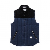 BEDWIN-DOWN VEST 「FRIPP」 - Navy
