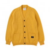 BEDWIN-LETTERED KNIT CARDIGAN 「GODARD」 - Yellow