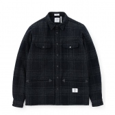 BEDWIN-L:S FLANNEL CPO SHIRTS 「RICHARDS」 - Black