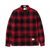 BEDWIN-L:S FLANNEL CPO SHIRTS 「RICHARDS」 - Red