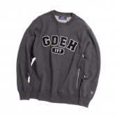 GOODENOUGH IVY-CHENILLE LOGO SWEAT CREW - Charcoal