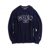 GOODENOUGH IVY-CHENILLE LOGO SWEAT CREW - Navy