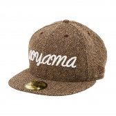 Mr.GENTLEMAN-NEW ERA aoyama TWEED CAP - BROWN