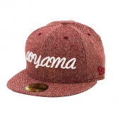 Mr.GENTLEMAN-NEW ERA aoyama TWEED CAP - BURGUNDY