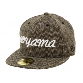 Mr.GENTLEMAN-NEW ERA aoyama TWEED CAP - D.BROWN