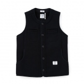 BEDWIN-OG BEACH CLOTH VEST 「MARGO」 - Black