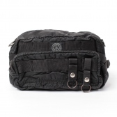 KICHIZO by Porter Classic-P.C. SUPER NYLON WAIST BAG - Black