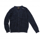 HABANOS-CAMO PLAIN CARDIGAN - Navy