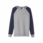 A.P.C.-配色ベースボールスウェット - 杢Gray