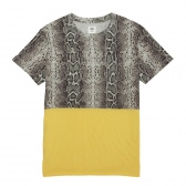 Mr.GENTLEMAN-2-TONE PYTHON TEE - Yellow