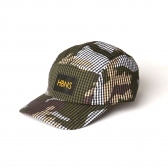 HABANOS-CAMO GINGHAM JET CAP - Black