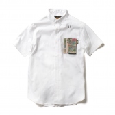 HABANOS-MILITARY NYLON POCKET S:SL SHIRTS - White