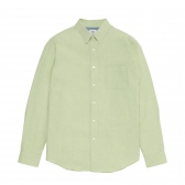 Mr.GENTLEMAN-PASTEL OX L:S SHIRTS - Grass Green