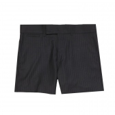 Mr.GENTLEMAN-PINSTRIPE SHORTS - Dark Navy