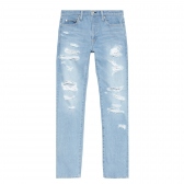 Mr.GENTLEMAN-SKINNY CRUSH DENIM - Ice Blue