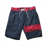 MOUNTAIN RESEARCH-Surf Shorts - Navy × Wine