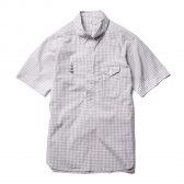 MOUNTAIN RESEARCH-B.D. Pullover S:S - GINGHAM CHECK - Gray