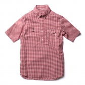 MOUNTAIN RESEARCH-B.D. Pullover S:S - GINGHAM CHECK - Red