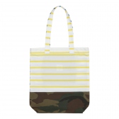 Mr.GENTLEMAN-BORDER CAMO TOTE - Yellow