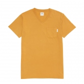 Mr.GENTLEMAN-SOUVENIR V-NECK TEE - Mustard