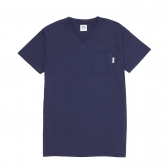 Mr.GENTLEMAN-SOUVENIR V-NECK TEE - Navy