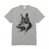 Mr.GENTLEMAN-GENTLEMANS DOG FACE TEE - Grey