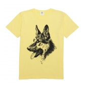 Mr.GENTLEMAN-GENTLEMANS DOG FACE TEE - Yellow
