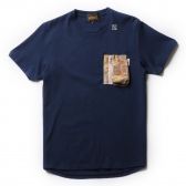 HABANOS-MILITARY NYLON C-NECK S:SL Tee - Navy