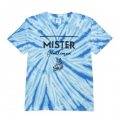 Mr.GENTLEMAN-MR.GENTLEMANS DOG TIE DYE TEE - Blue