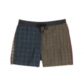 Mr.GENTLEMAN-MULTI-TRADITIONAL CHECK CITY SWIM SHORTS - Mix