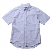 GOODENOUGH IVY-SEERSUCKER STRIPE S:S SHIRT - Blue