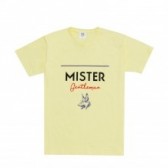 Mr.GENTLEMAN-MISTER GENTLEMAN DOG TEE - Lemon