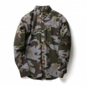 HABANOS-CAMO GINGHAM SHIRTS - Black