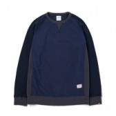 BEDWIN-L:S FREEDOM C-NECK SWEAT「LOU」 - Navy