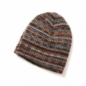 ENGINEERED GARMENTS-Long Beanie - Sweater Knit - Orange : Brown